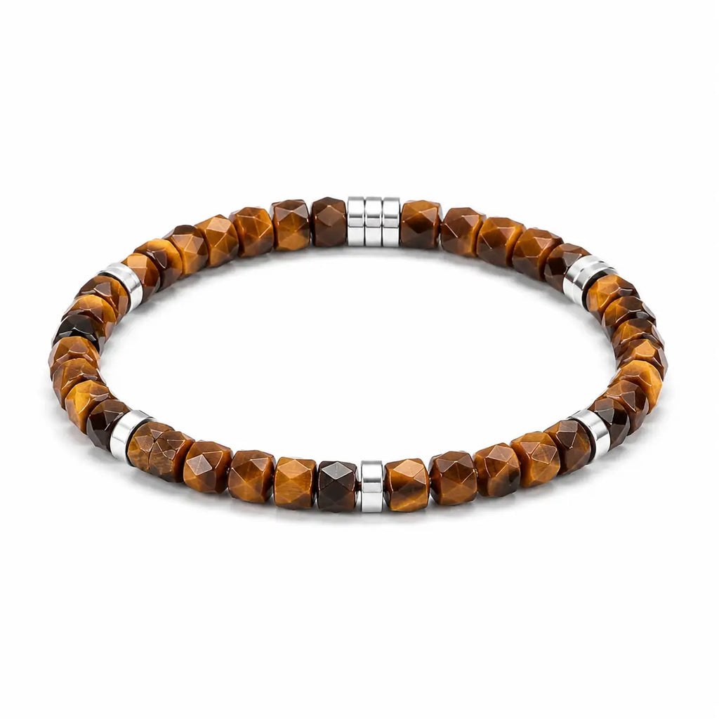 Handcrafted Natural Tiger Eye Bracelet – 5mm Faceted Beads