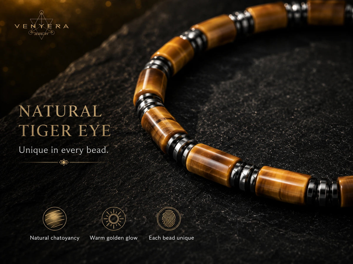 NATURAL TIGER EYE, NEVER IDENTICAL