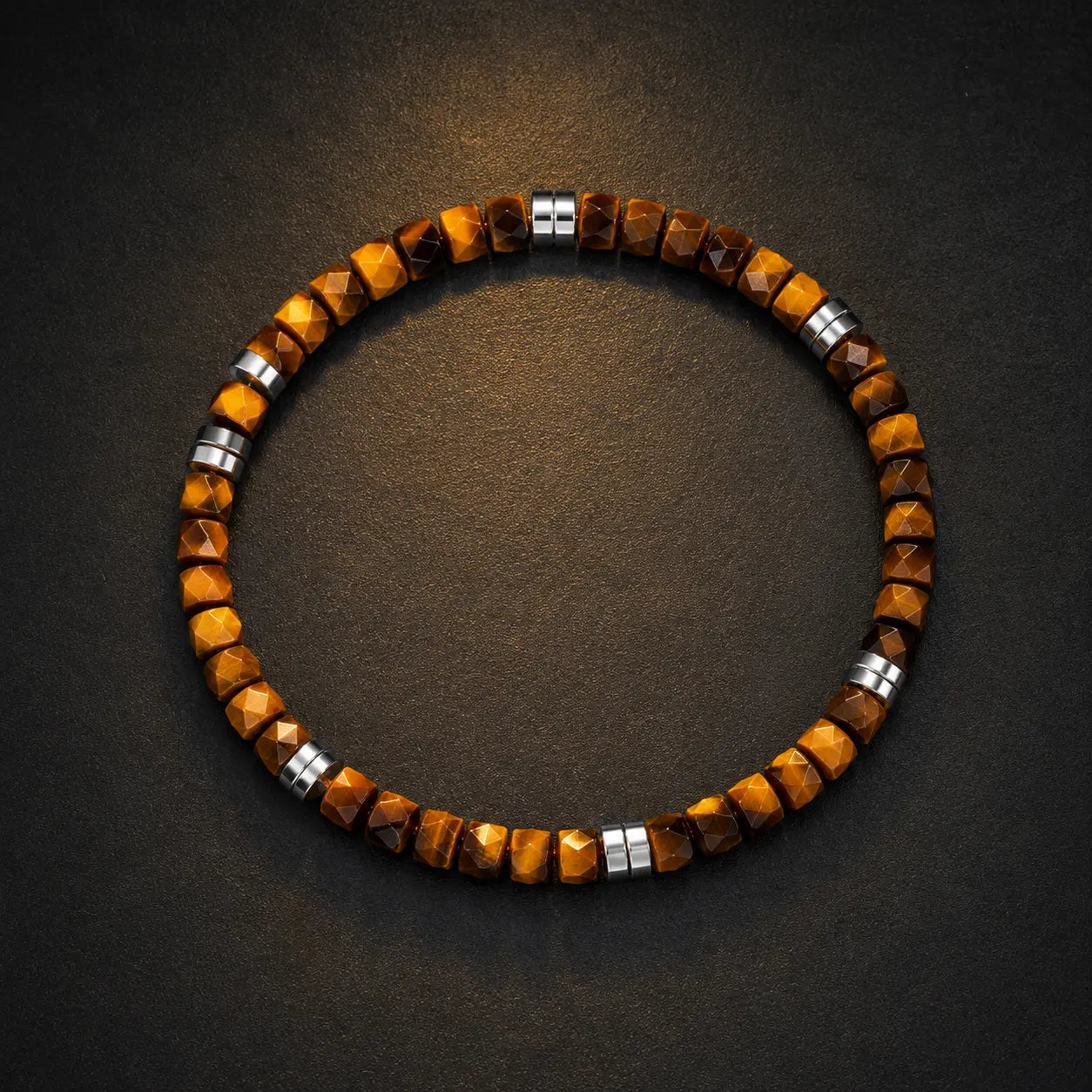 Handcrafted Natural Tiger Eye Bracelet – 5mm Faceted Beads