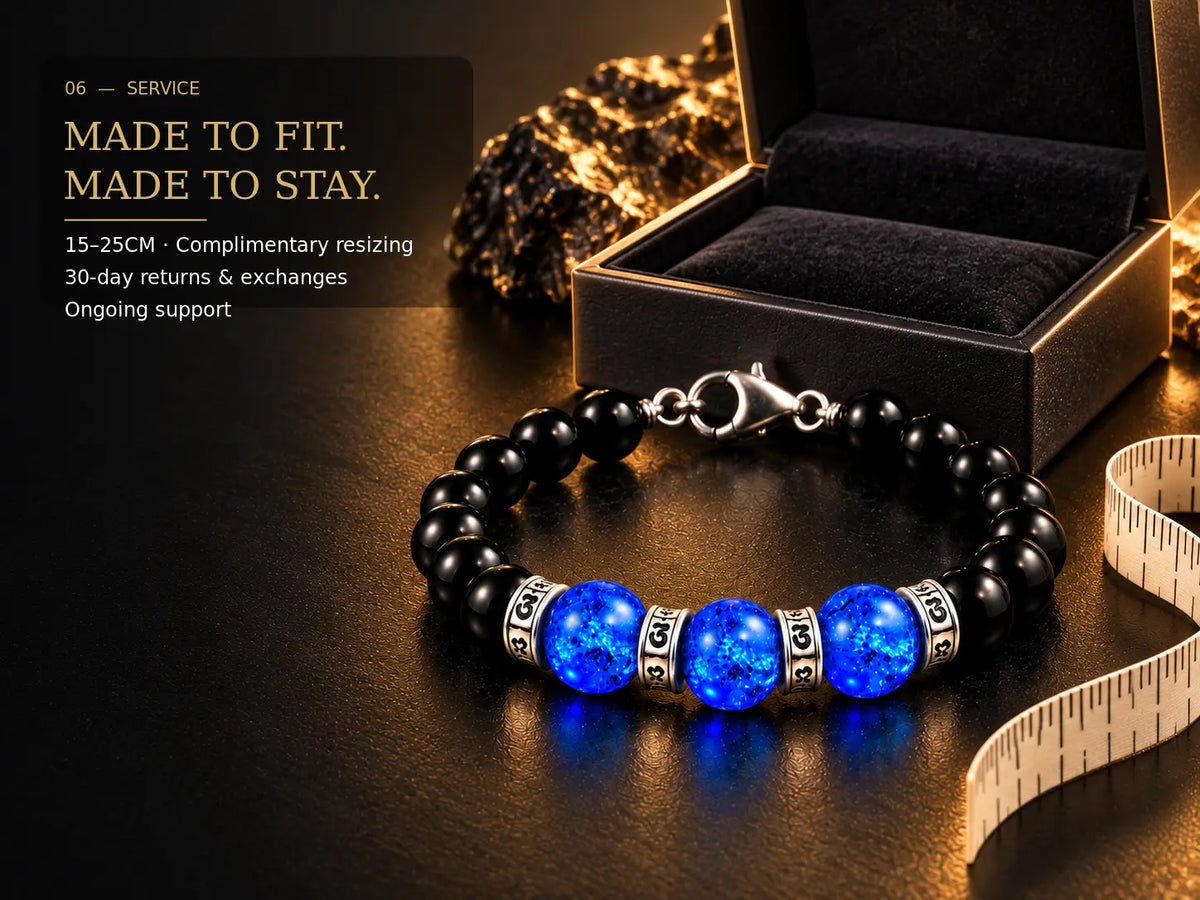 Bracelet sizing open gift box resizing and after-sales support
