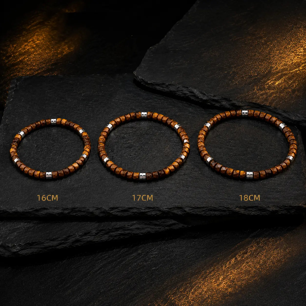 Handcrafted Natural Tiger Eye Bracelet – 5mm Faceted Beads