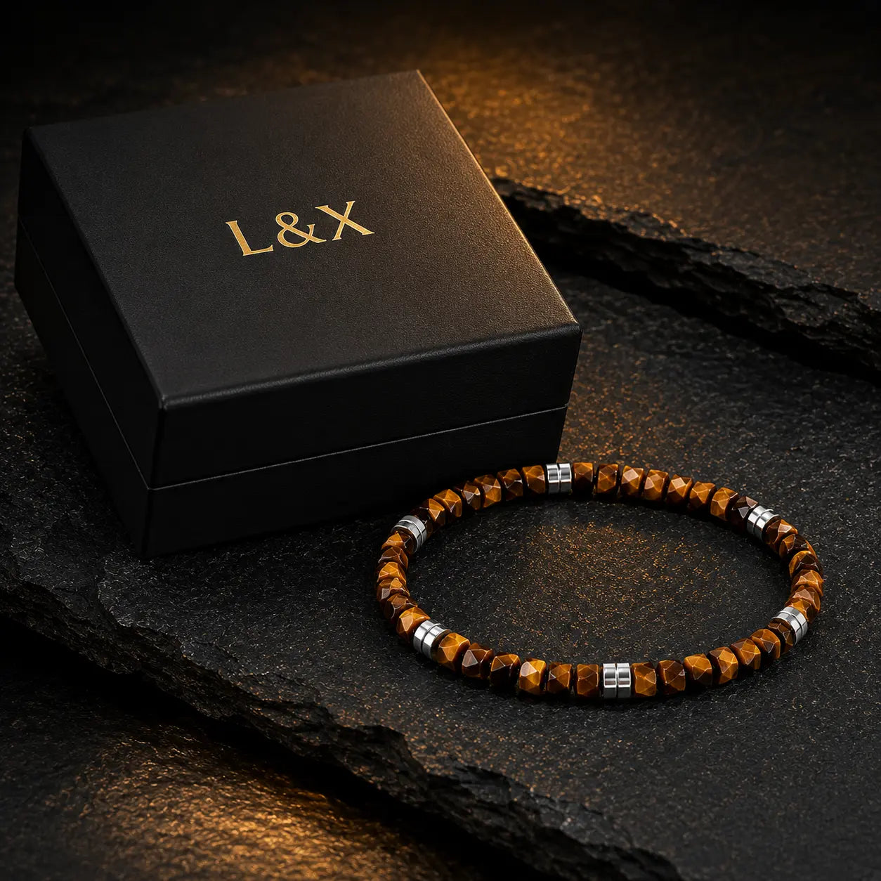 Handcrafted Natural Tiger Eye Bracelet – 5mm Faceted Beads