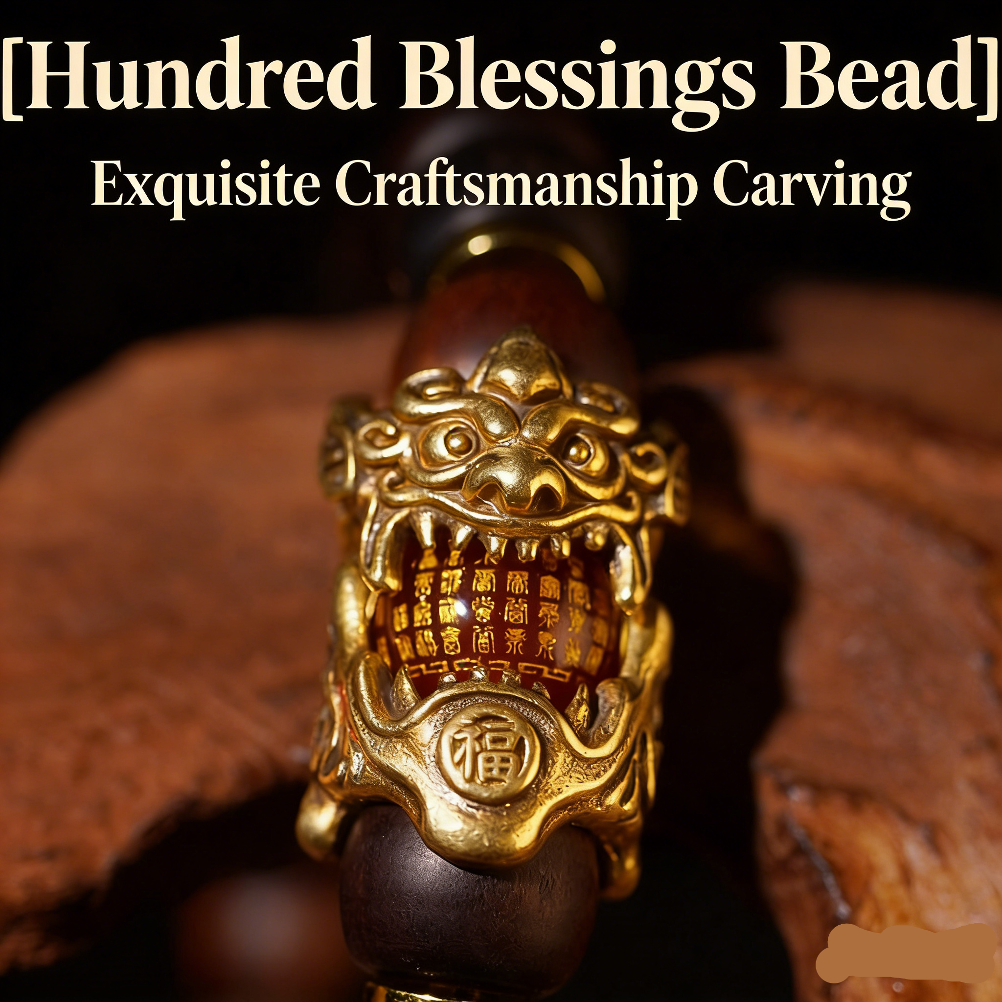 Taoist  Lucky Bracelet Taoist Blessing Jewelry Chinese Handmade Lightning-struck Wood Bracelets