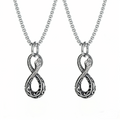 2-Pack S925 Sterling Silver Snake Necklace, Fashionable Retro Style, Men's/Women's Necklace
