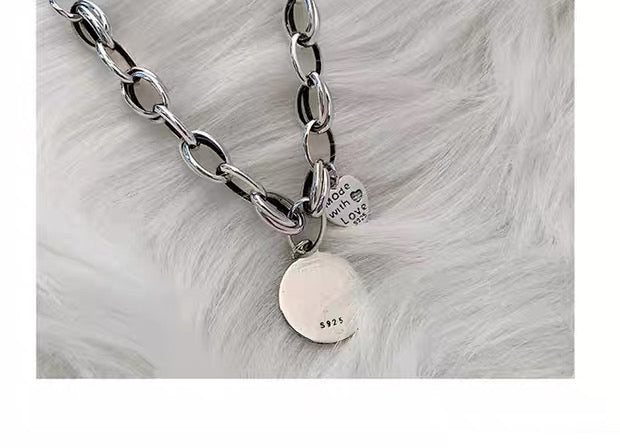 "Live your dream" LOVE S925 Silver Necklace for Men Women