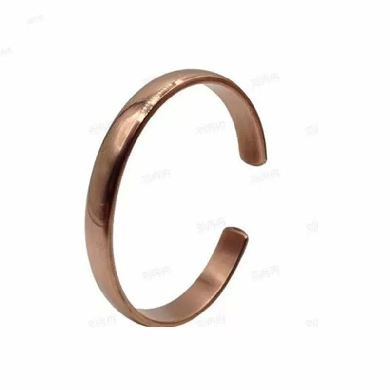 2-Pack Vintage Pure Red Copper Magnetic Bracelet for Men Women