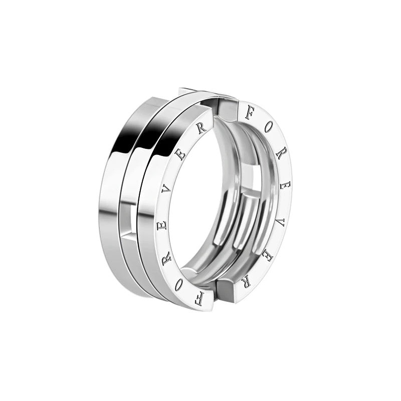 3-in-1 Convertible Ring-to-Necklace | Silver Bead Bracelet | Round Pendant / Ring | Unisex Titanium Steel Jewelry