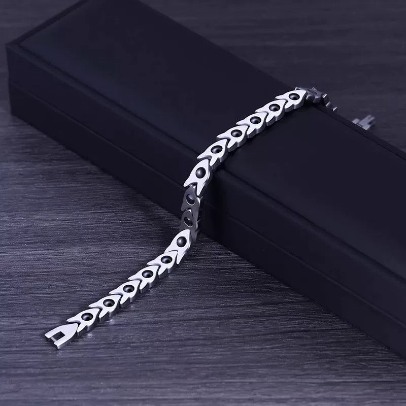 2-Pack Men’s Solid Silver Cuban Link Bracelet | 7mm Width | Hand‑Polished Finish | Trendy Heavyweight Jewelry