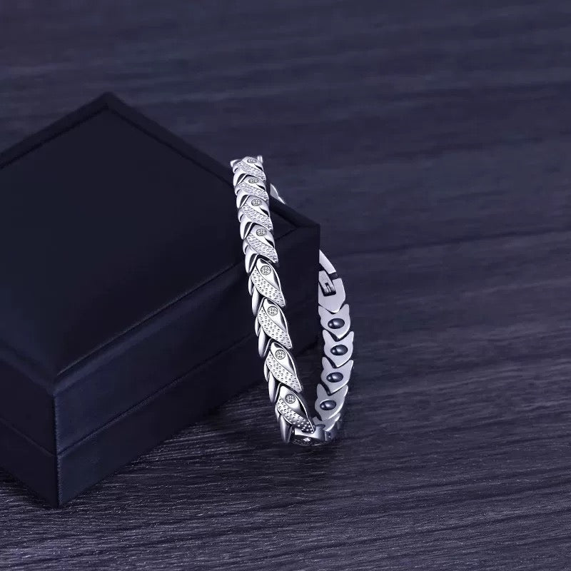 2-Pack Men’s Solid Silver Cuban Link Bracelet | 7mm Width | Hand‑Polished Finish | Trendy Heavyweight Jewelry