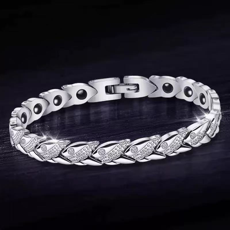 3-in-1 Convertible Ring-to-Necklace | Silver Bead Bracelet | Round Pendant / Ring | Unisex Titanium Steel Jewelry