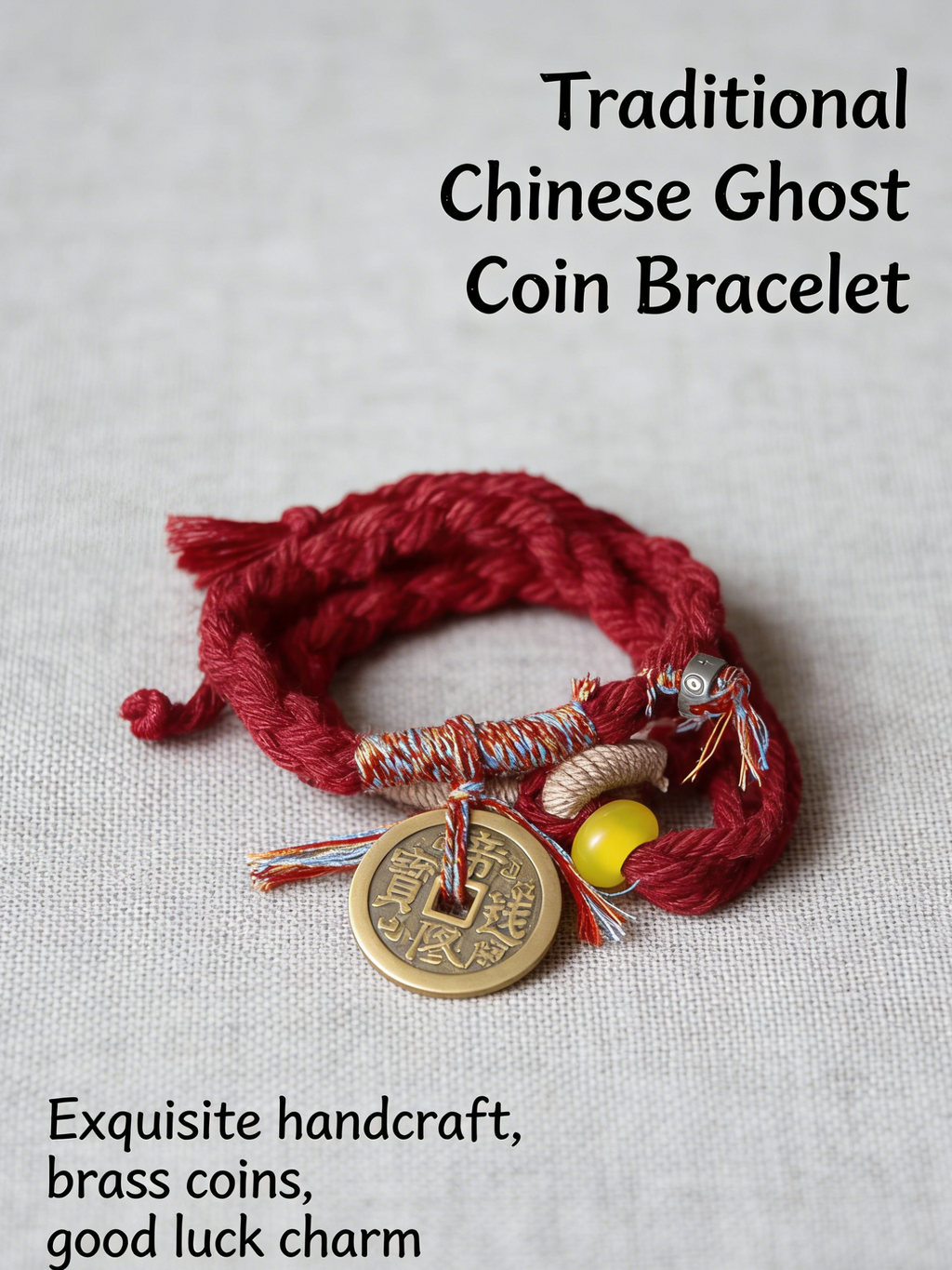  Longhushan Taoist Coin Bracelet