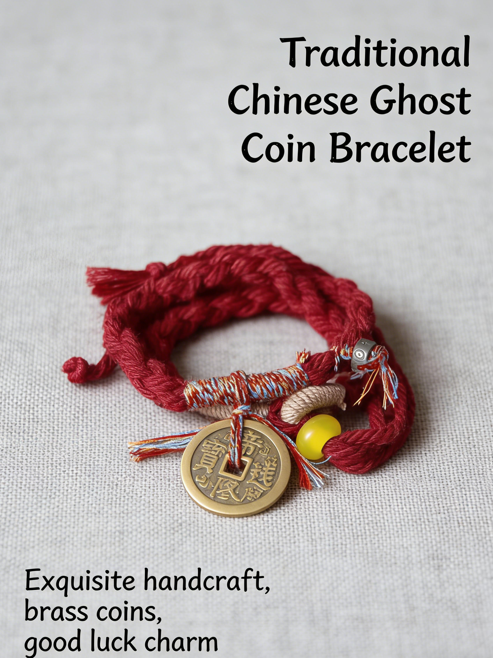  Longhushan Taoist Coin Bracelet