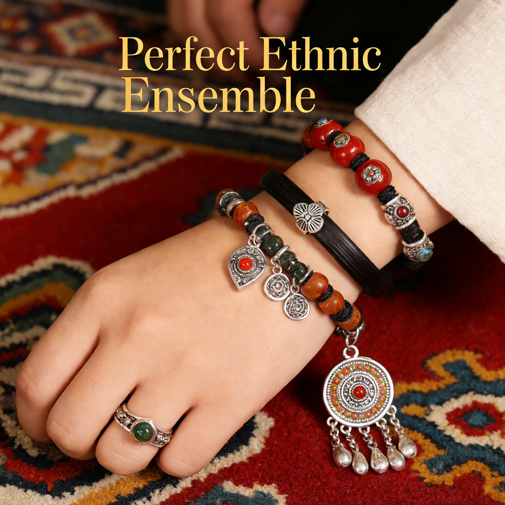 Natural Tibetan Ethnic Bracelet