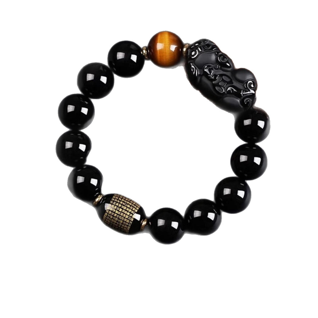 Obsidian Pixiu Bracelet for Men Women Wealth Chinese Jewelry Lucky Bracelets