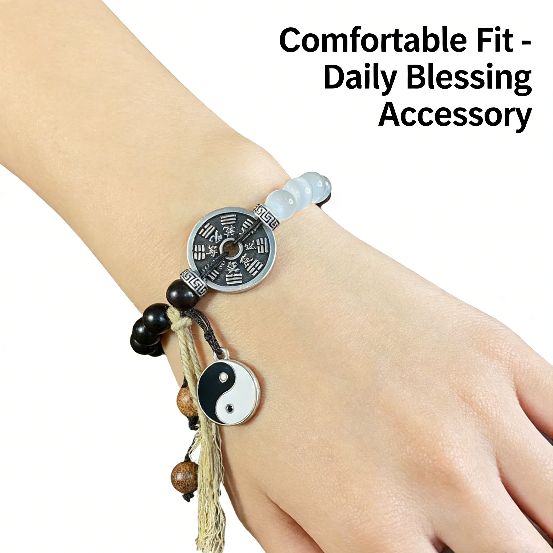 Taoist Tai Chi Coin Bracelet