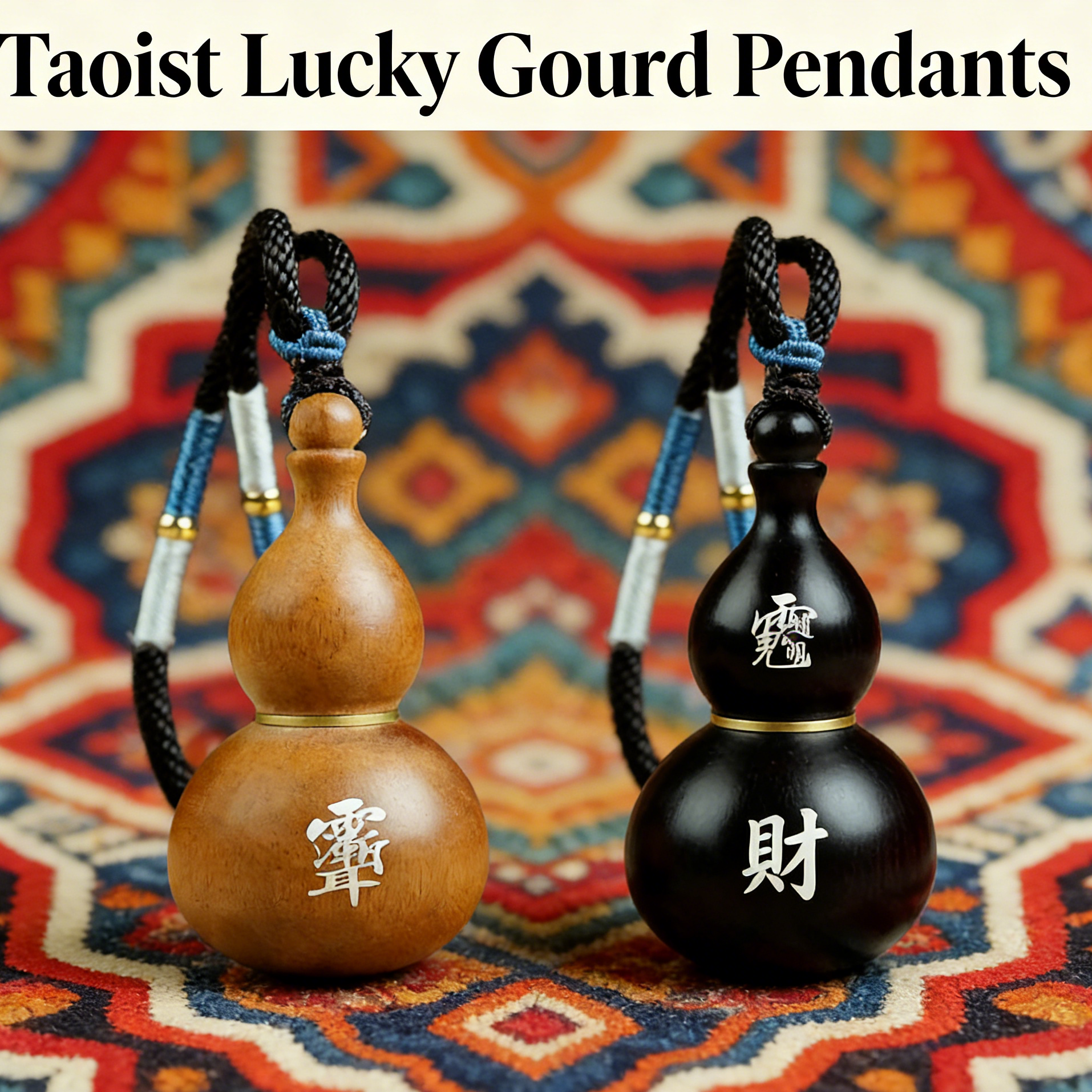 Taoist ornaments ethnic jewelry Chinese Taoist gourd jewelry feng shui Daoist jewelry