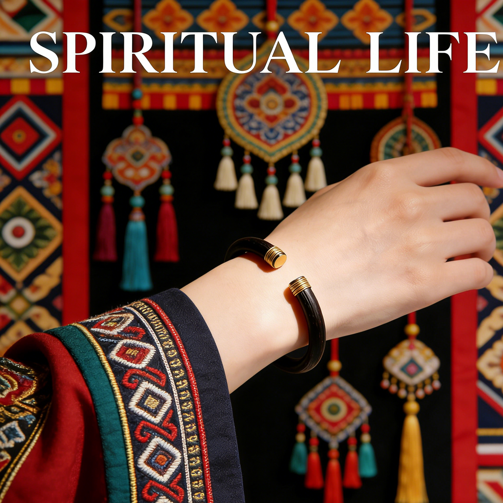 Tibetan Bracelet Chicken Blood Vine Bracelet for Dispelling Dampness, Tibetan Ethnic Bracelet