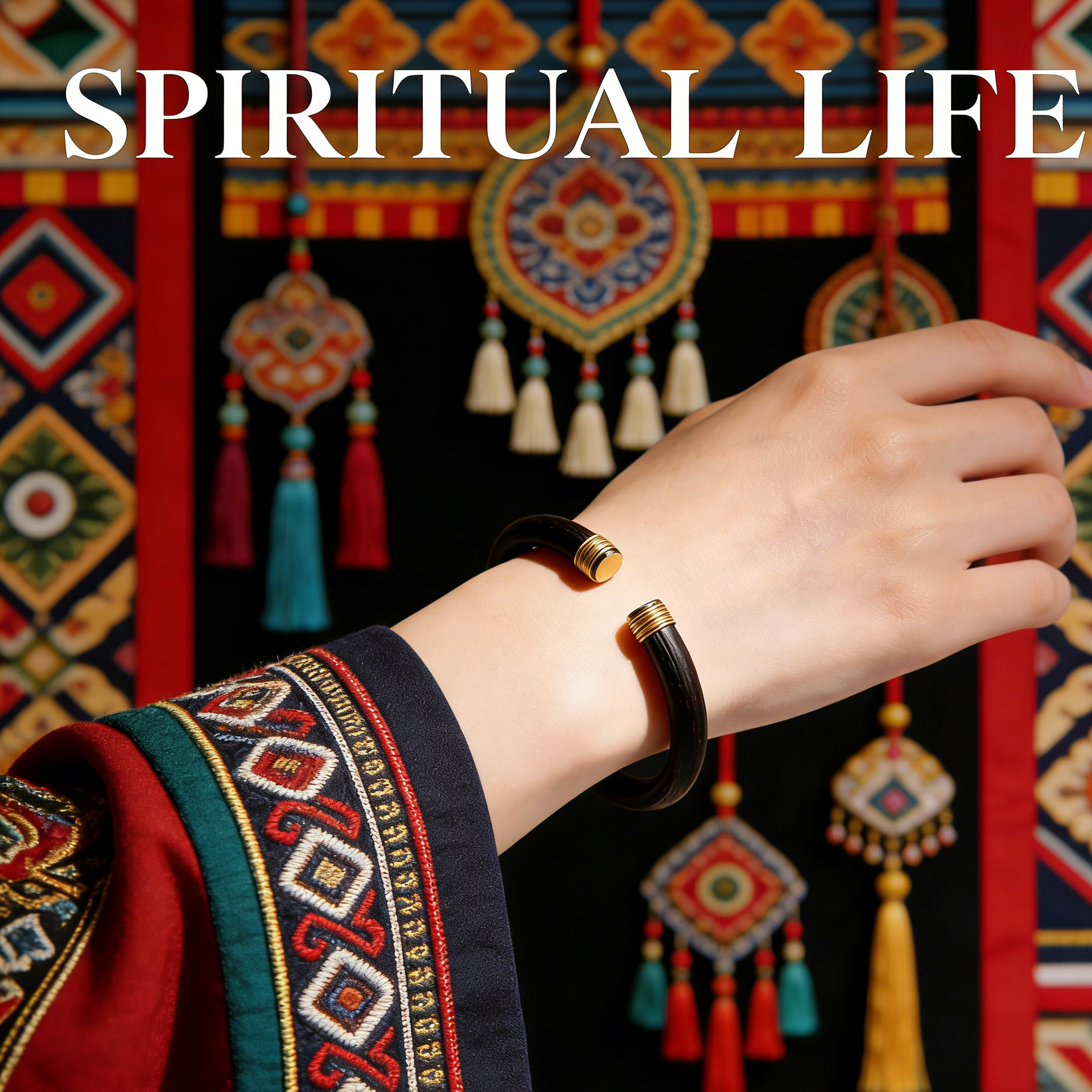 Tibetan Bracelet Chicken Blood Vine Bracelet for Dispelling Dampness, Tibetan Ethnic Bracelet