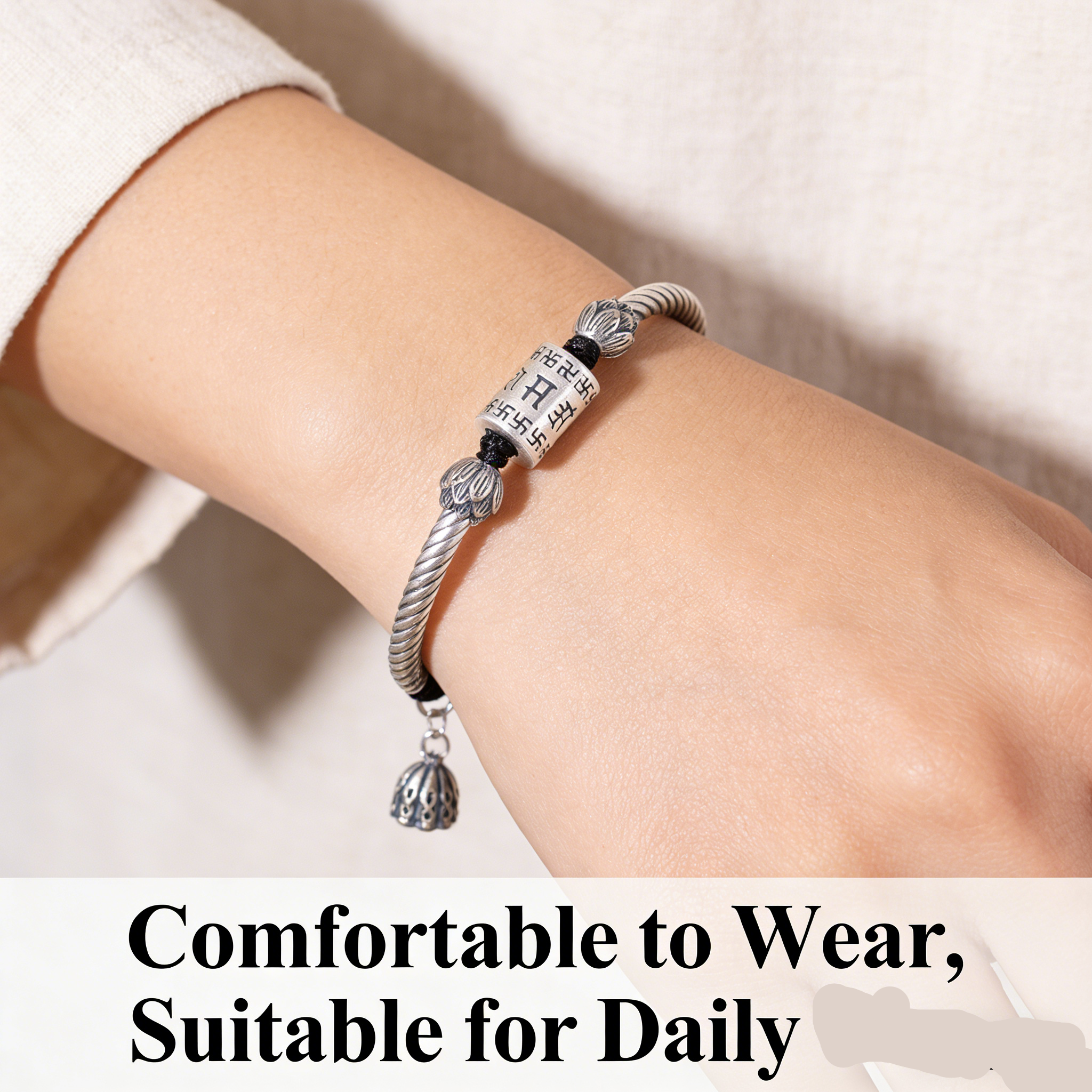 Tibetan sliver bracelet 