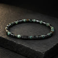 African Turquoise Jasper & Hematite Bracelet – 4mm Handmade Unisex Bracelet