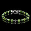 Nephrite Jade & Hematite Bracelet with S925 Silver