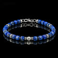 Lapis Lazuli Hexagon Bracelet with S925 Silver