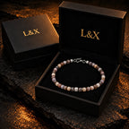 Botswana agate bracelet in L&X gift box