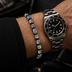 L&X labradorite bracelet styled with a watch
