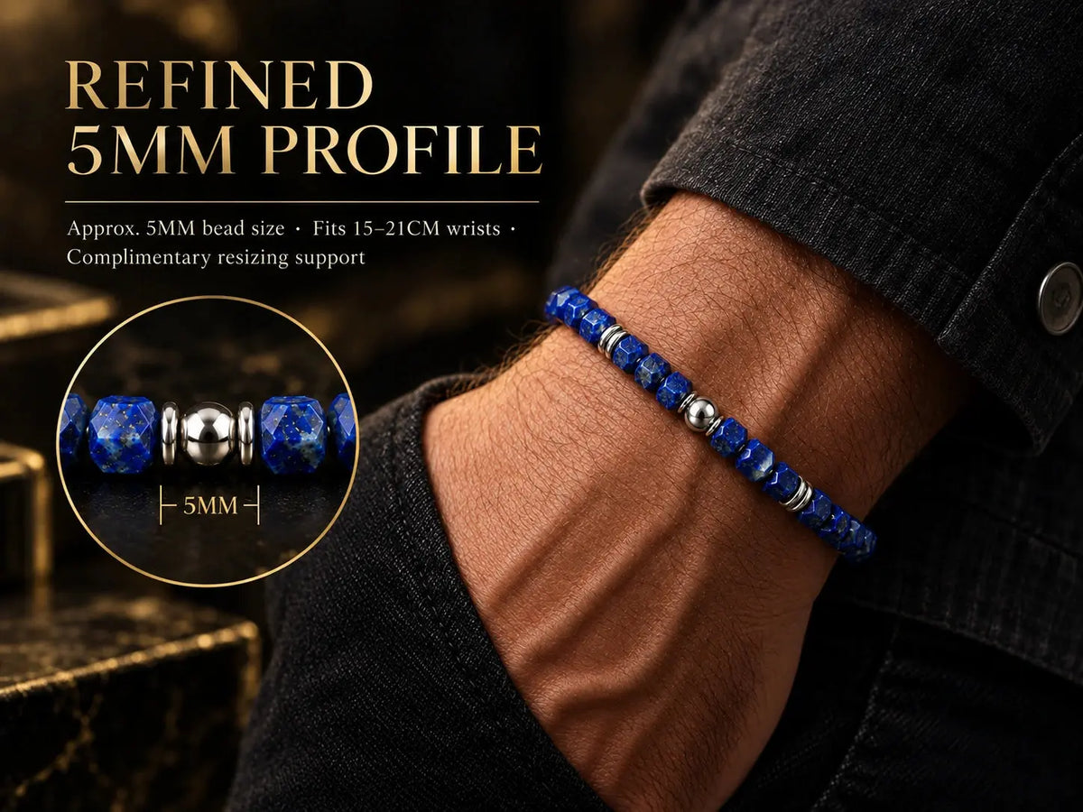 L&X natural lapis lazuli bracelet detail 7
