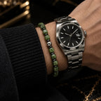 L&X natural nephrite jade hematite bracelet main image 5