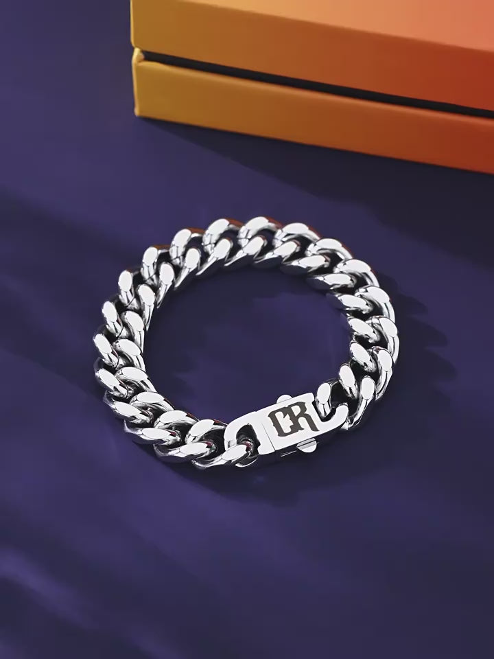 3-in-1 Convertible Ring-to-Necklace | Silver Bead Bracelet | Round Pendant / Ring | Unisex Titanium Steel Jewelry