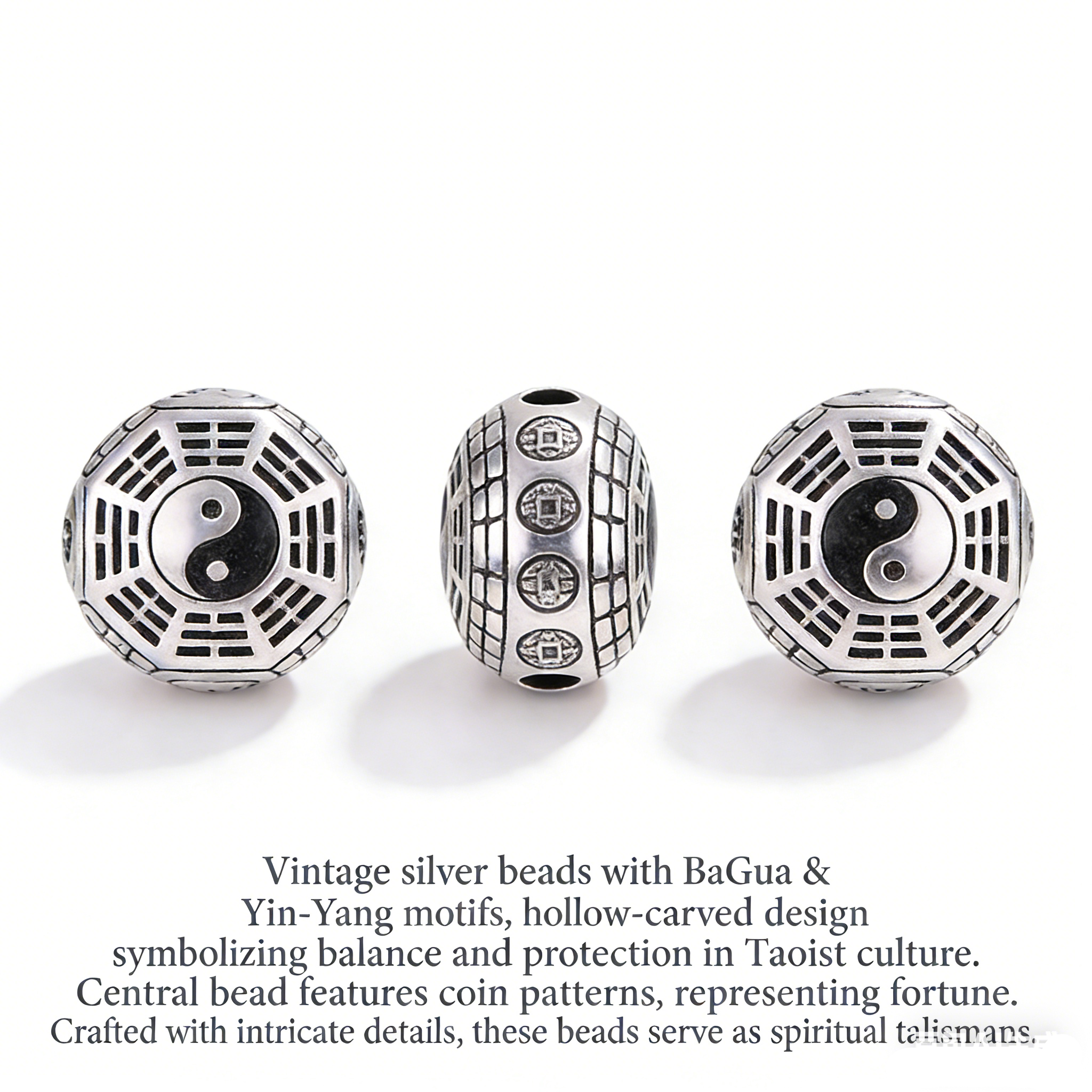 silver Taoist bracelet